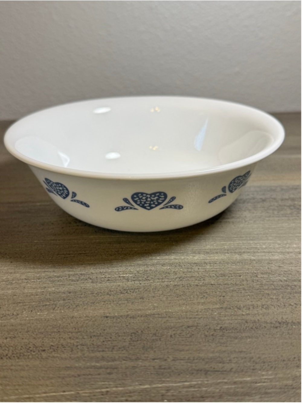 1 Corelle Corning Soup/Cereal Bowl Blue Hearts 6.25” VINTAGE
Cottagecore rustic - Picture 3 of 6